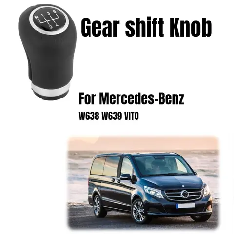 Manual Gear Lever Replacement Cab Shift Handball Gear Head for Mercedes Benz Vito W638 W639 Sprinter Interior Accessories
