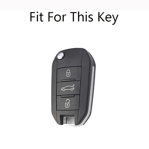 Imagen 2 del producto Funda de aleación de Zinc para llave de coche, carcasa para Peugeot 208, 308, 408, 508, 2008, 3008, 4008, 5008, Citroen C3, C4, CACTUS C6, C8, novedad