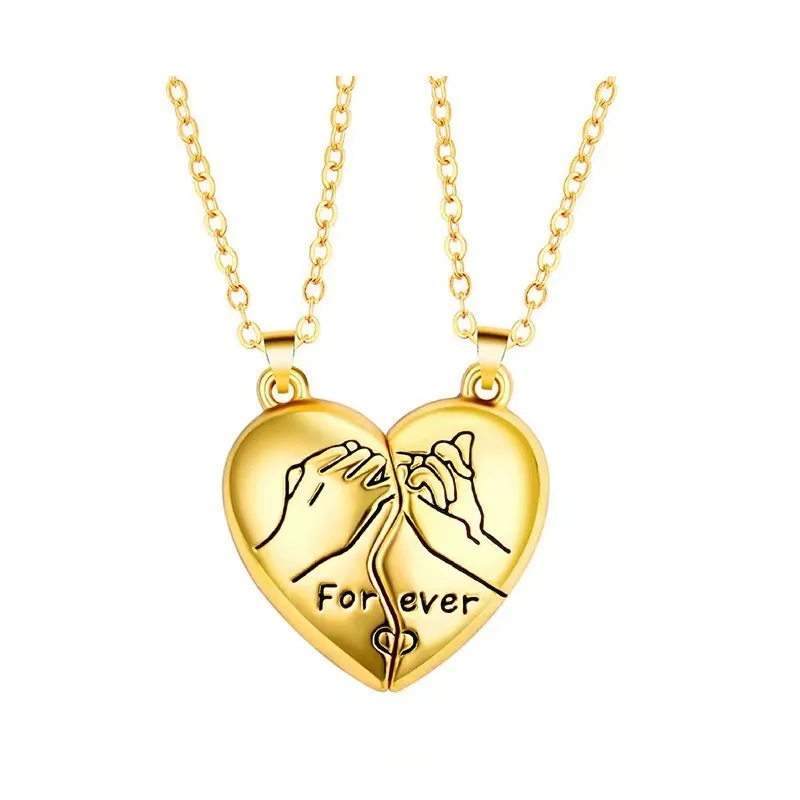 Couple's Electrocardiogram Heart Pendant Necklace, Valentine's Gift