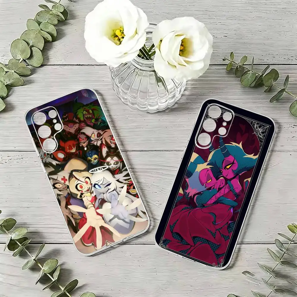H-Helluva B-Boss Black    Phone Case For Samsung S21 S20 Ultra Plus FE S10 Transparent Silicone Phone Cover