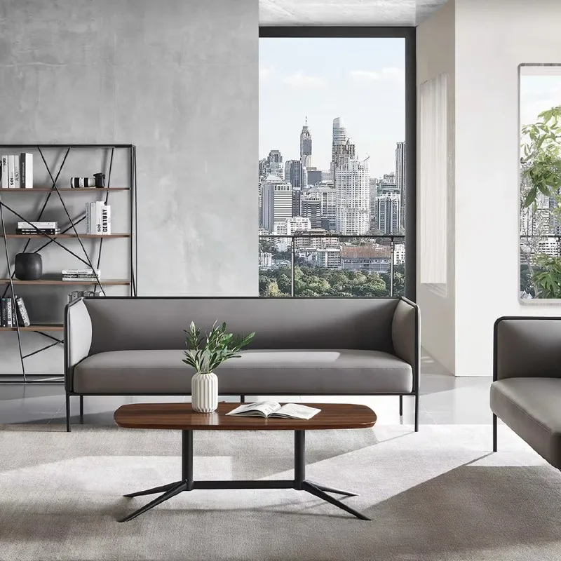 Modern European Fabric Sofa with Coffee Table for Home Office, Living Room, Hotel and Bedroom