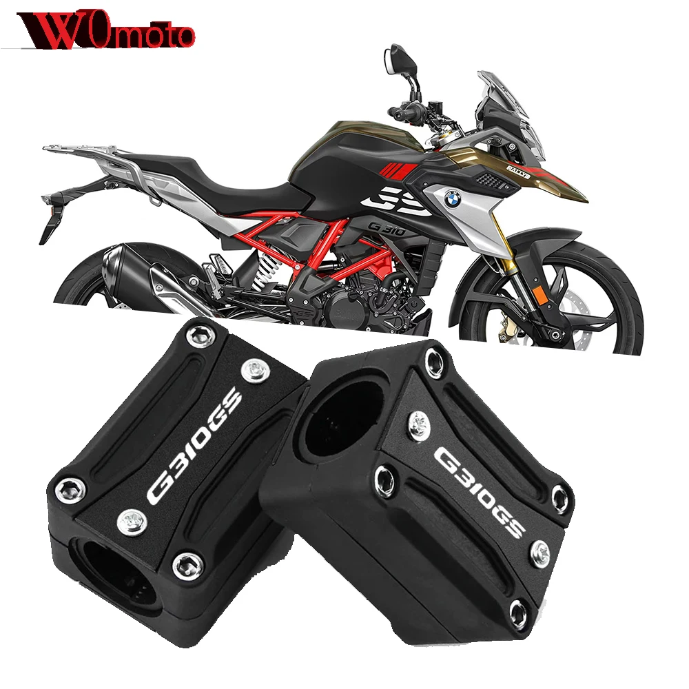 22/25/25MM Motorcycle Engine Guard Bumper Protection Decorative Block Crash Bar Accessories For BMW G310GS G310R 2017-2012 2025