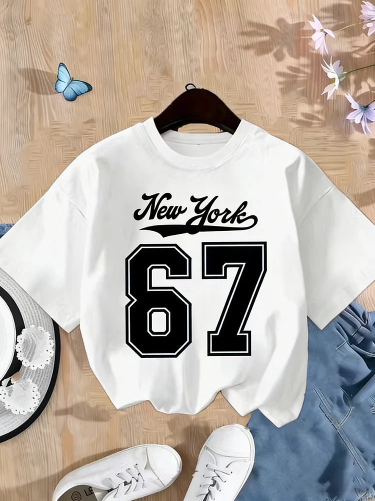 Teenage retro fashion T-shirt in multiple colors with 