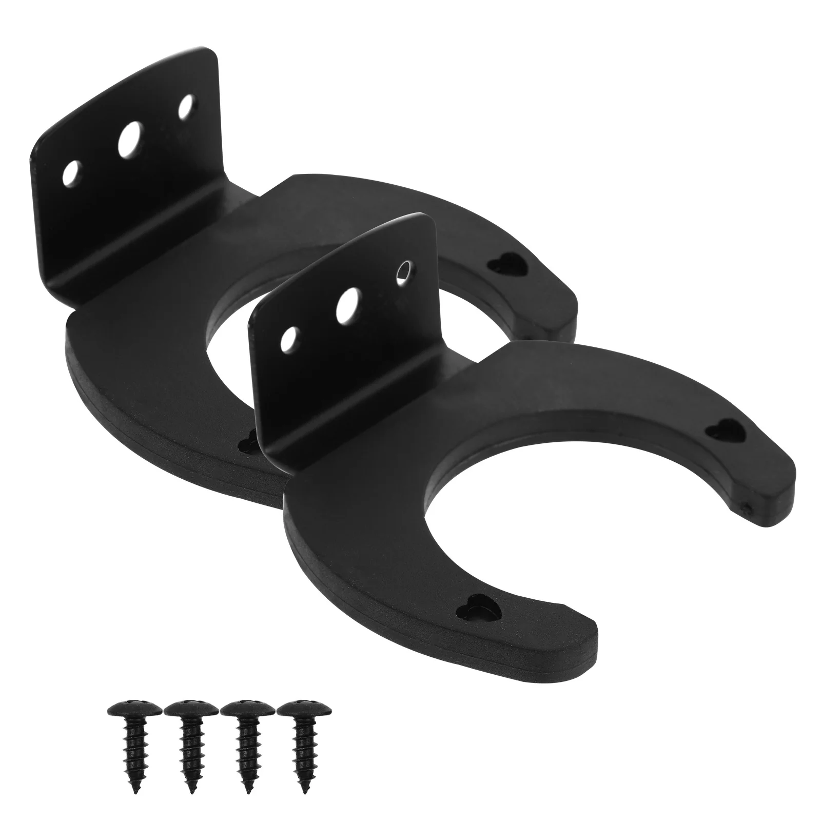 

2 PCS Microphone Hook Wireless Wired Hooks Wall Clip Hanger Clamp to Weave Holder