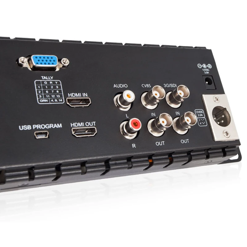 Feelworld Rack Mount Monitor T51 Triple 5 Inch 2RU LCD 3G-SDI HDMI Input Output Broadcast Level Quality Monitor