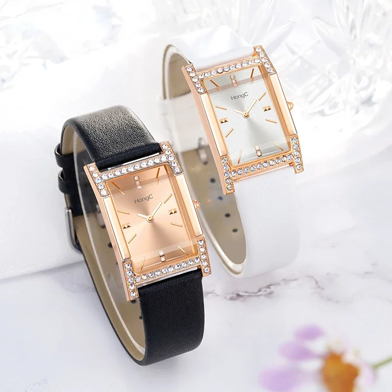 

High Quality Classic Retro Women Belt Quartz Square Green Quartz Watch Student Waterproof Clock Ladies Luxury Wristwatches часы