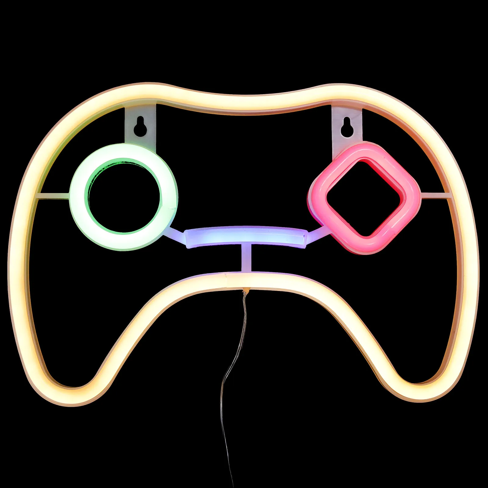 Insegna al neon gialla a forma di LED per camera da letto Luci a LED USB Lampada decorativa alimentata per parete Camera da letto Festa in casa Festiva Piccola notte