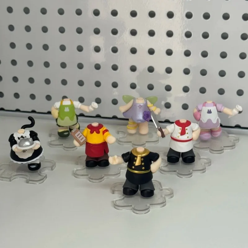 

No Attribute Blind Box Stackable Doll Interchangeable Body Accessories Dress Up Gashapon Toy Cute Desktop Display Figure