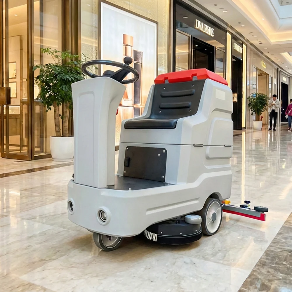 Driving Floor Scrubber Industrial Factory Workshop Suction Sweeping Machine Shopping Mall Parking Lot Electric Floor Sweeper