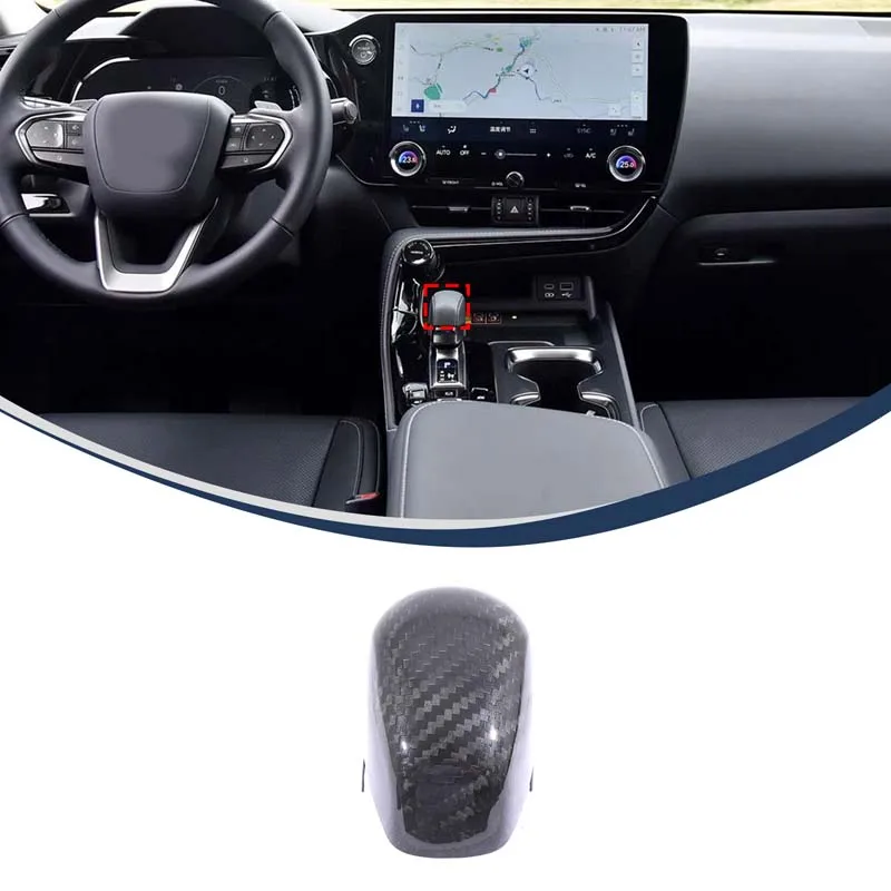 

Настоящее углеродное волокно, автомобильная ручка переключения передач, автомобильная ручка переключения передач, головка для Lexus NX260 NX350H RX350H RX500H 2022-2025, автомобильные аксессуары