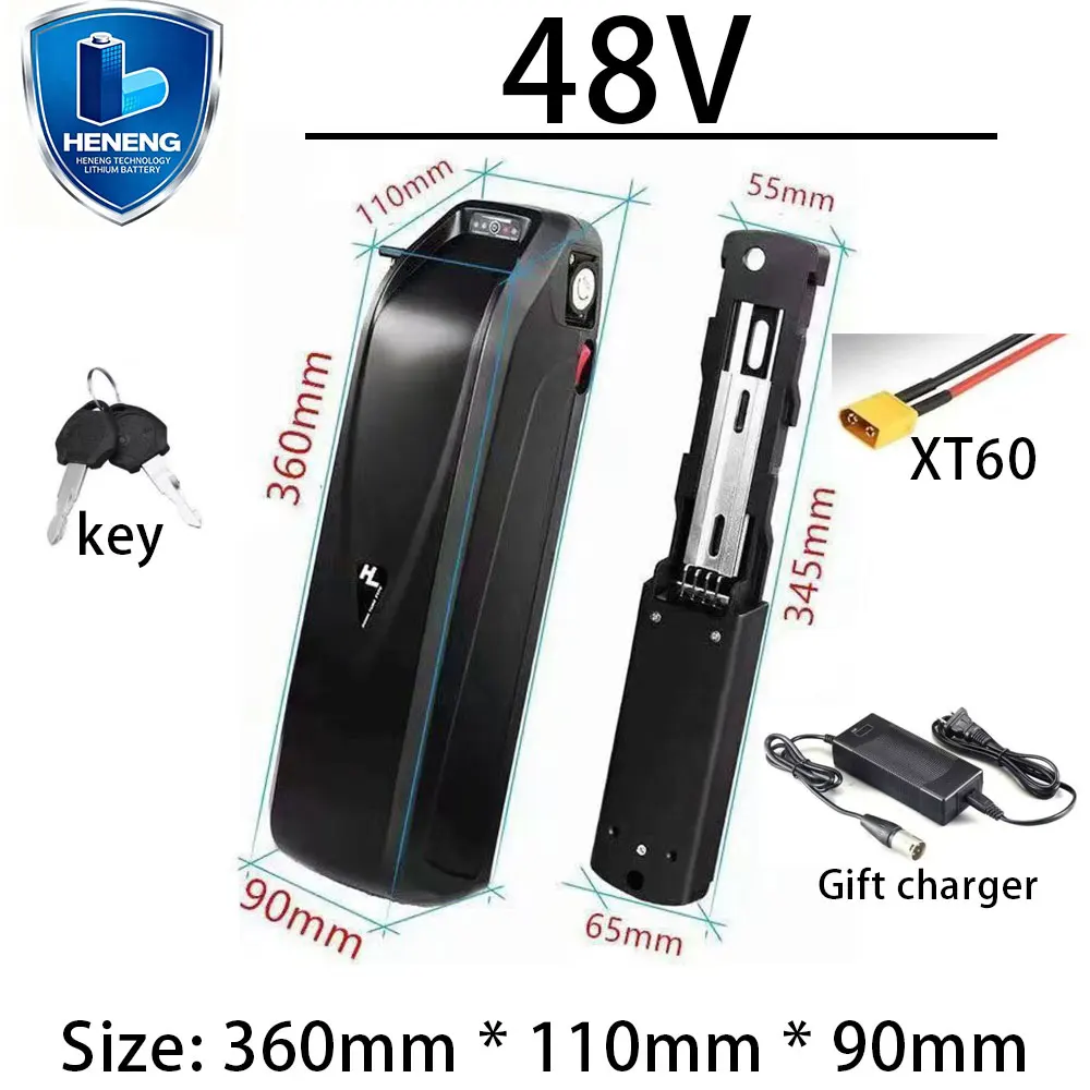 48 V nouvelle batterie au lithium haute énergie authentique de haute qualité 12Ah20Ah30Ah40Ah + prise personnalisée BMS (pour moteur Babon BBS02 BBS03 BBSHD