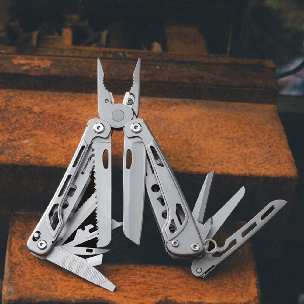 Caressolove Outdoor Multitool Folding Knife Multifunctional Pliers Scissor Cutters EDC Survival Gear Gadgets Diy Multi Tools