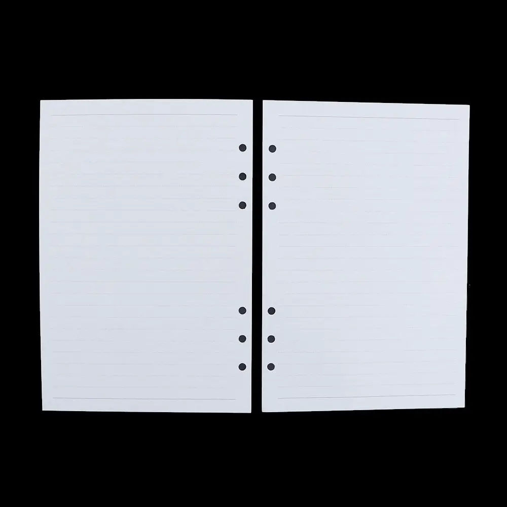 45 folhas planejador diário a5 a6 a7 espiral pasta linha folha solta página interna recarga de papel caderno recarga pasta dentro da página