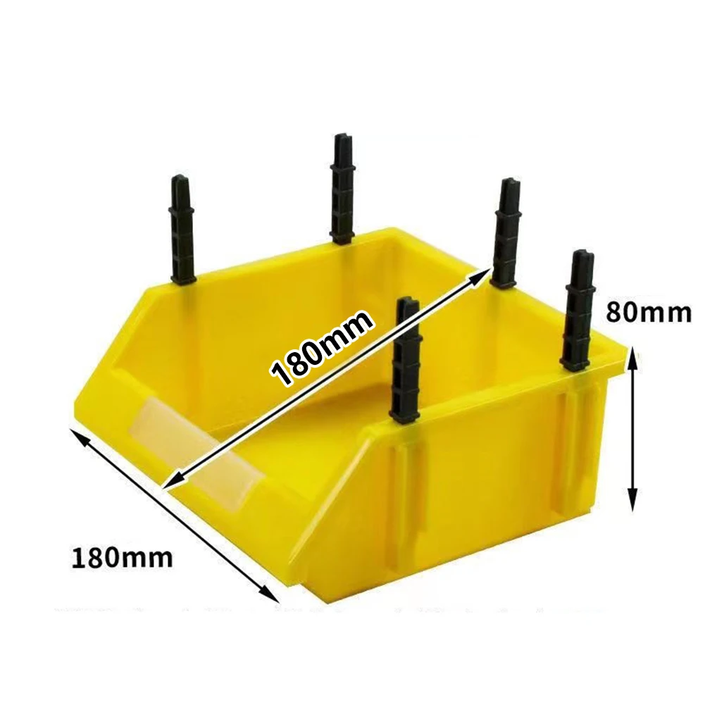 1pc 180x180x80MM Plastic Organizing Boxes Tool Storage Box Screw Parts Hardware Classification Case Workshop Goods Shelves