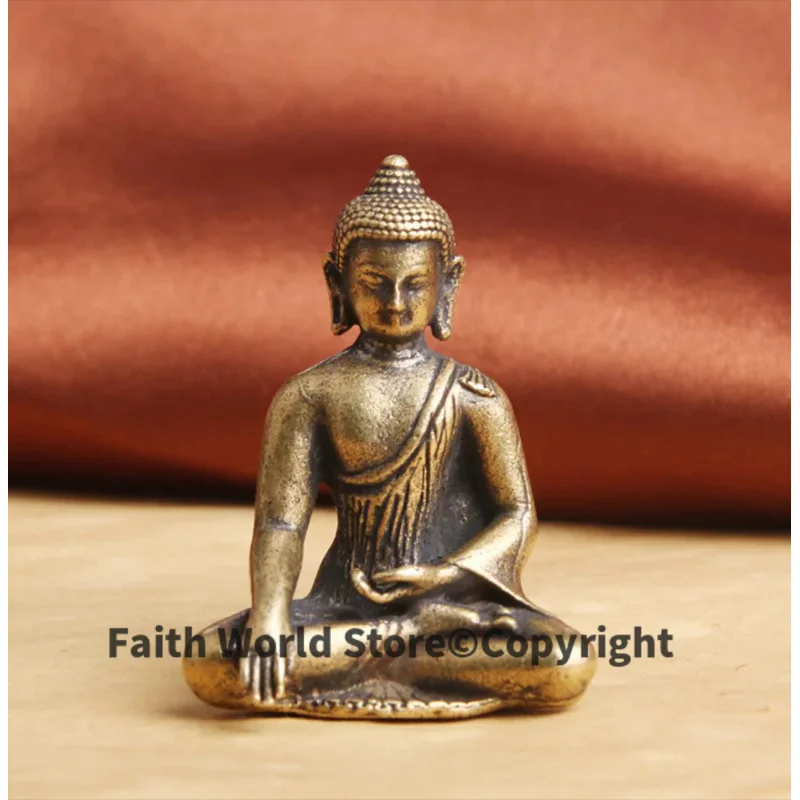 2025 Buddha statue temple old Pocket Buddha Shakyamuni RULAI FO Statue protective talisman Bless health safety good luck