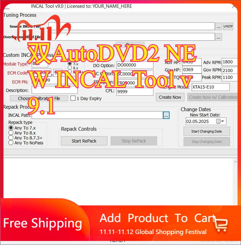 AutoDVD2 NEW INCAL Tool v9.1