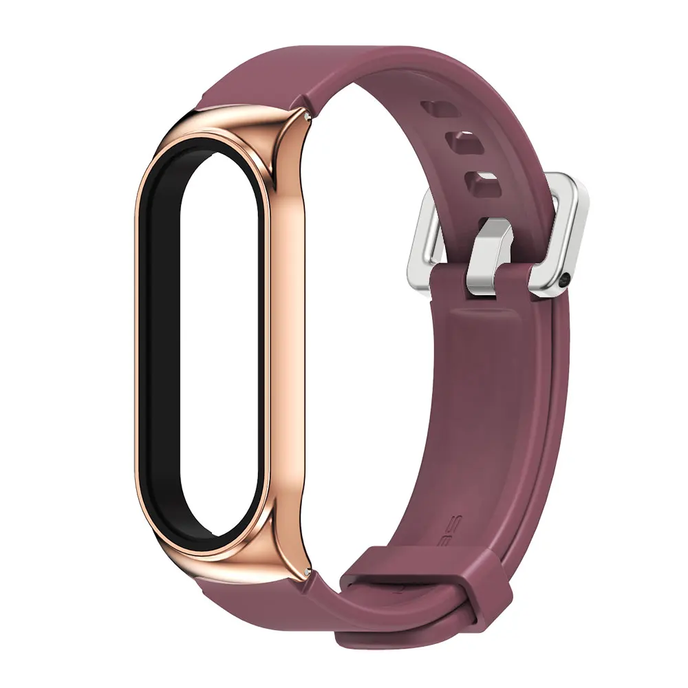 Mi Ban Nhạc 5 4 3 6 7 Vòng Tay Thông Minh Cho Mi Ban Nhạc 5 Dây Đeo Silicone Correa Dành Cho Xiaomi Mi 4 mi Uốn Cong 3 Pulseira Dây Đeo Tay Miband 7 6
