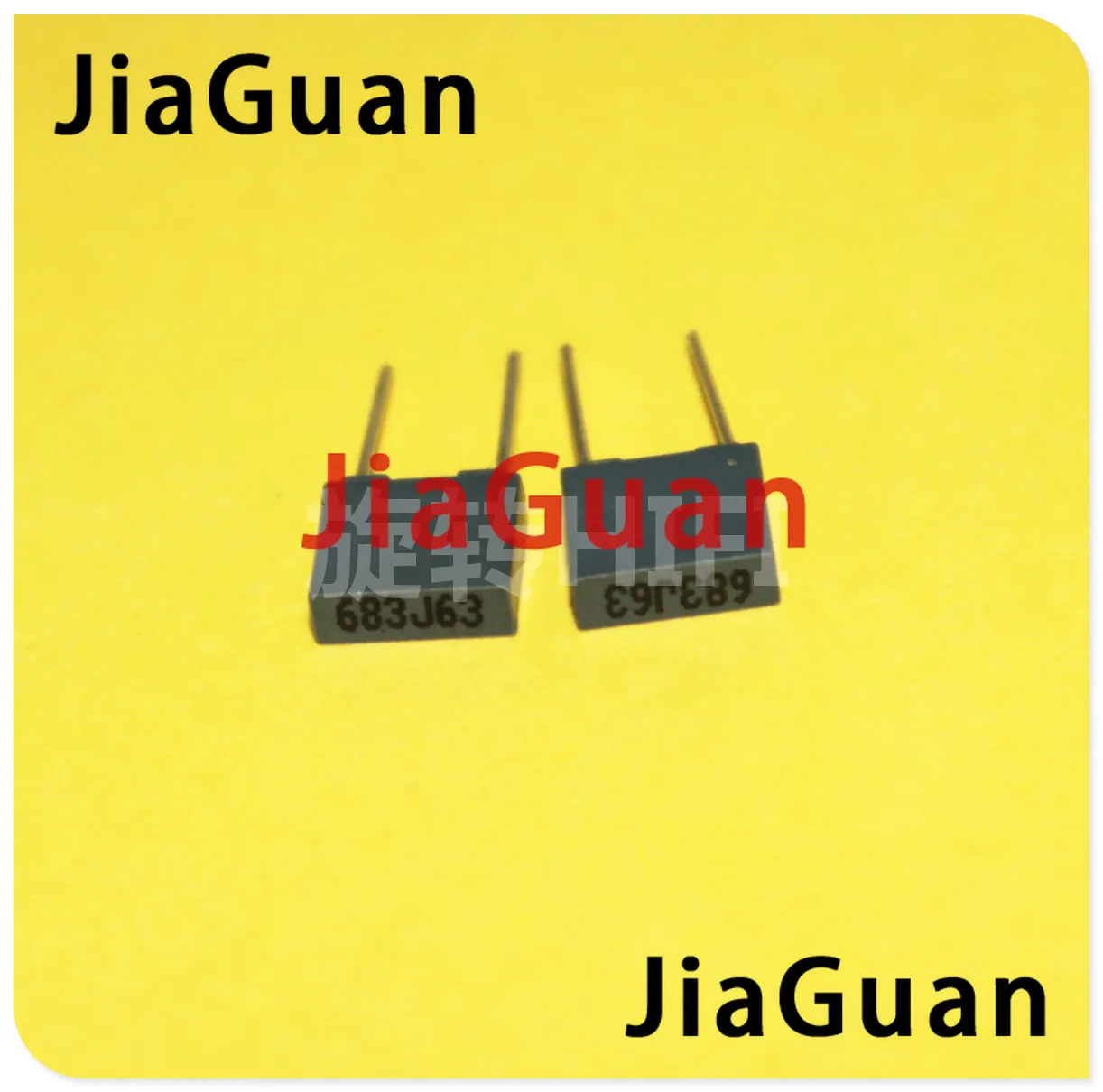 

100pcs Xiamen Faratronic CL23B 68NF 63V 0.068UF P5MM FARA CL23 gray film capacitor 683/63V 683 63VDC 683J63