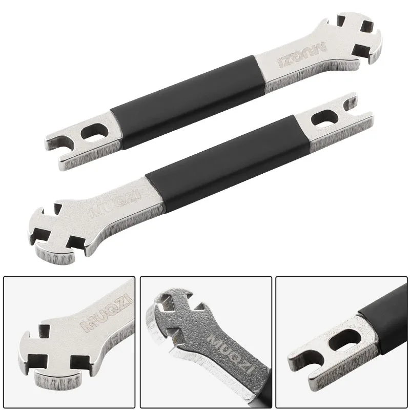 Triple Bicycle Spoke Wrench For 3.3 3.4 3.5mm Spoke Nipples Bicycle Wheels Spokes Tension Adjust Tool Bike Repair Remover