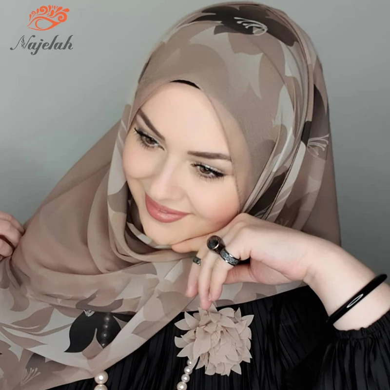 Hijab femme musulman ramadan abaya mujer turbante ropa pañuelos islam pañuelos para el pelo Abaya de chifón islámico para mujer, bufanda de