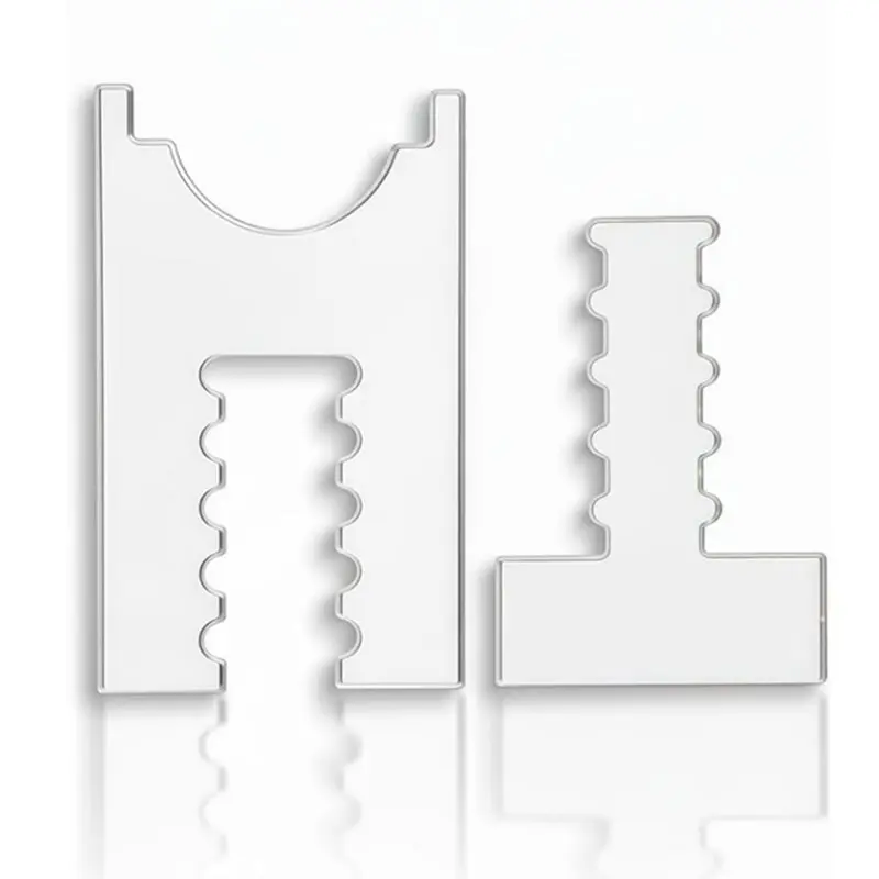 A63K-Prevent Fire Risks& Ensure Furniture Safety- Adjustable Clear Acrylic Wall Spacer(2-Pack) 6.69" To 11.34" For Wall Protecti