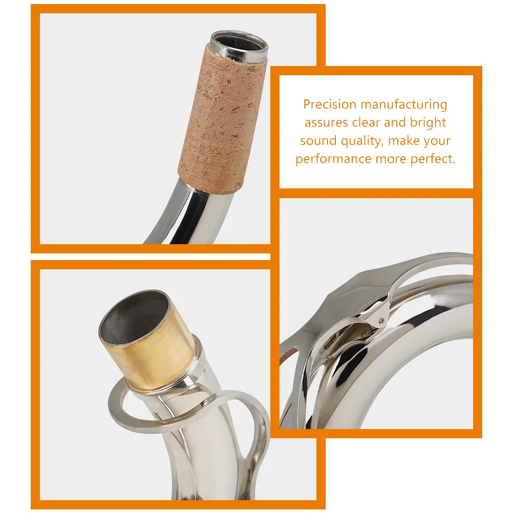 

Saxophone Neck Tube Replacement Bend Tenor Instrument Cork Soprano Accessories Copper Pipe