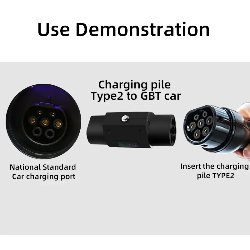 32A EV Charger Converter Type 2 to GBT EV Adapter Charging Station IEC 62196 to gbt Electric Car Charging Adapter