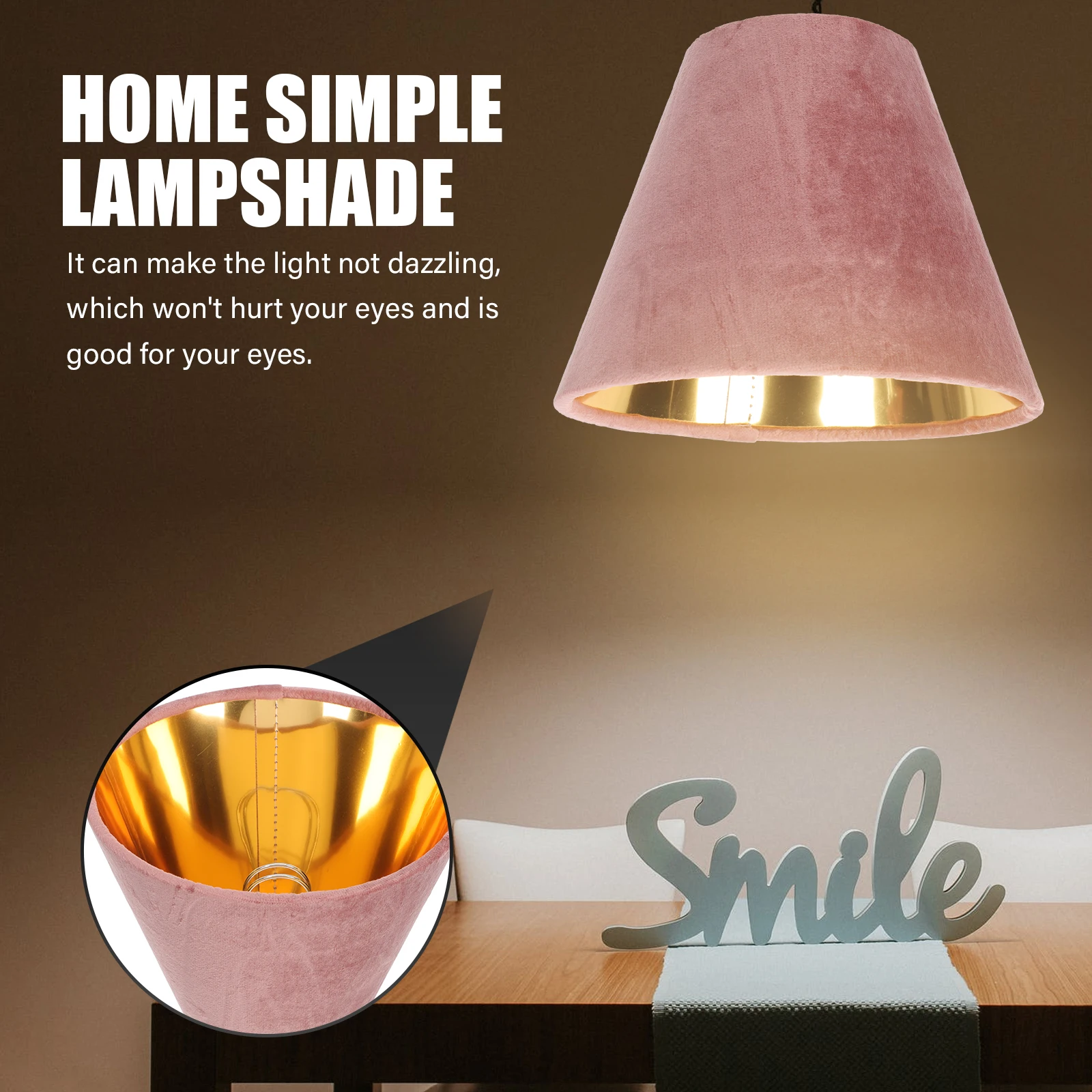 

Durable Desk Lamp Cloth Lampshade resistant Cover Rectangle Table Lighting Accessories