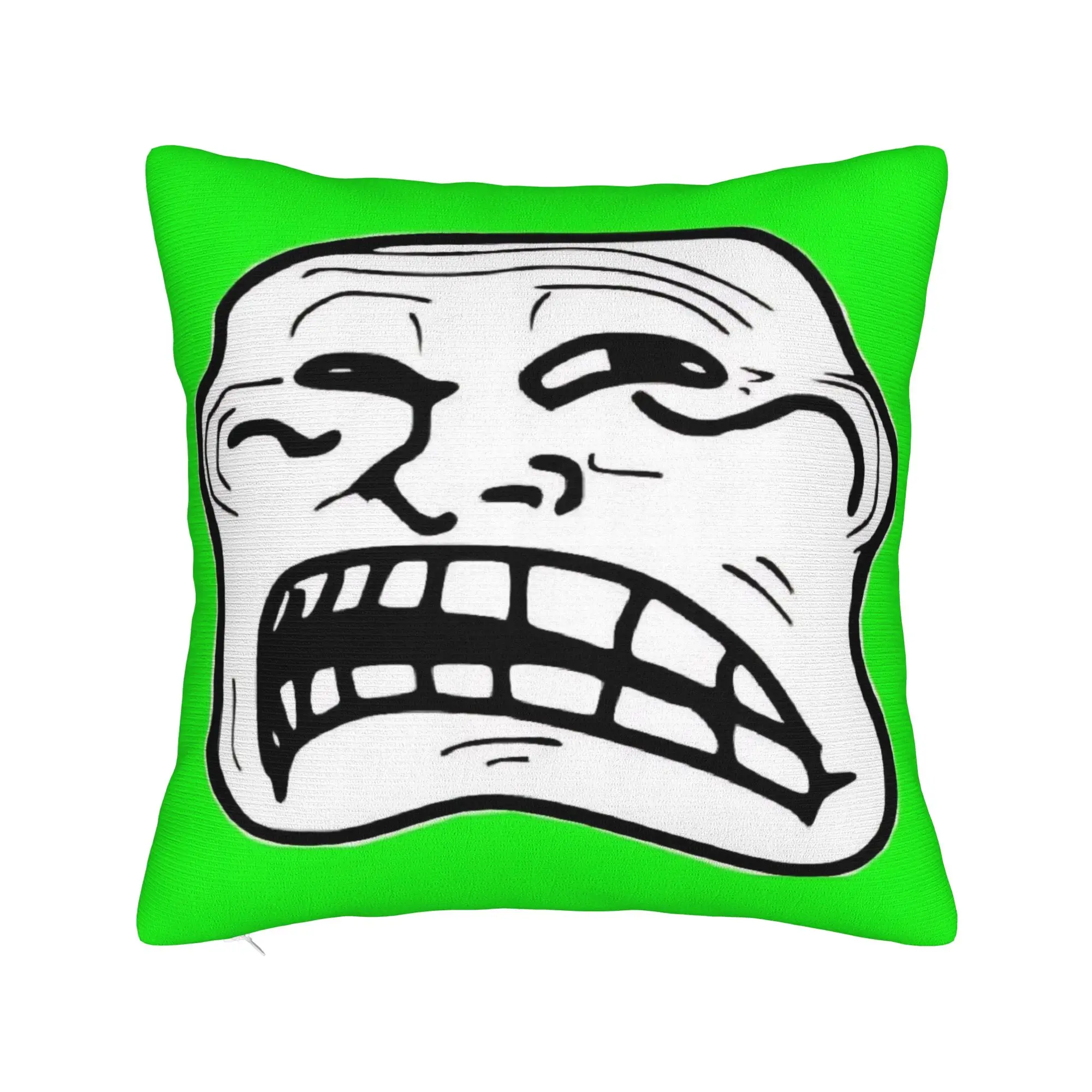 Funny Trollface  Pillow Covers Stuff Printed Cushion Cover Decorative  Throw Pillow Case Cover Home Multi Size