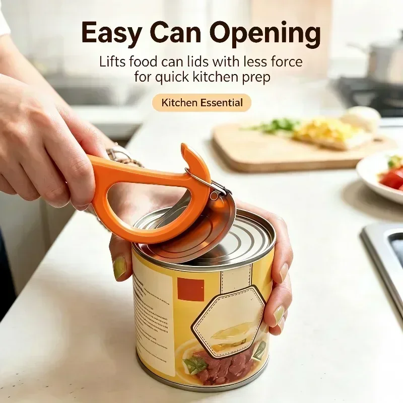 1/2/3PCS Portable Can & Bottle Opener, Non-Slip Effortless Lid Remover with Cleaning Cloth, Kitchen Camping Essential