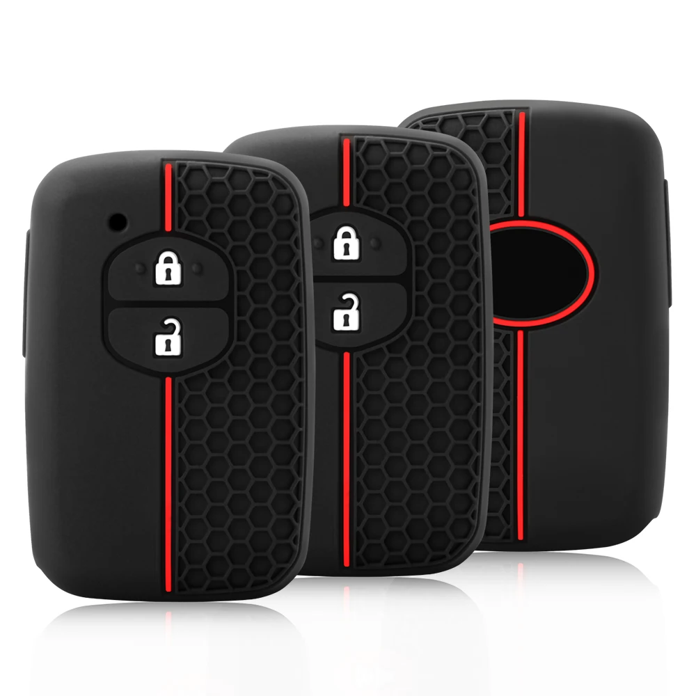Silikon Fernbedienung Auto Schlüssel Fall Schlüssel Abdeckung Halter Shell Fob für Toyota Prius 30 Alpha Aqua Land Cruiser Auris für Lexus LC 200