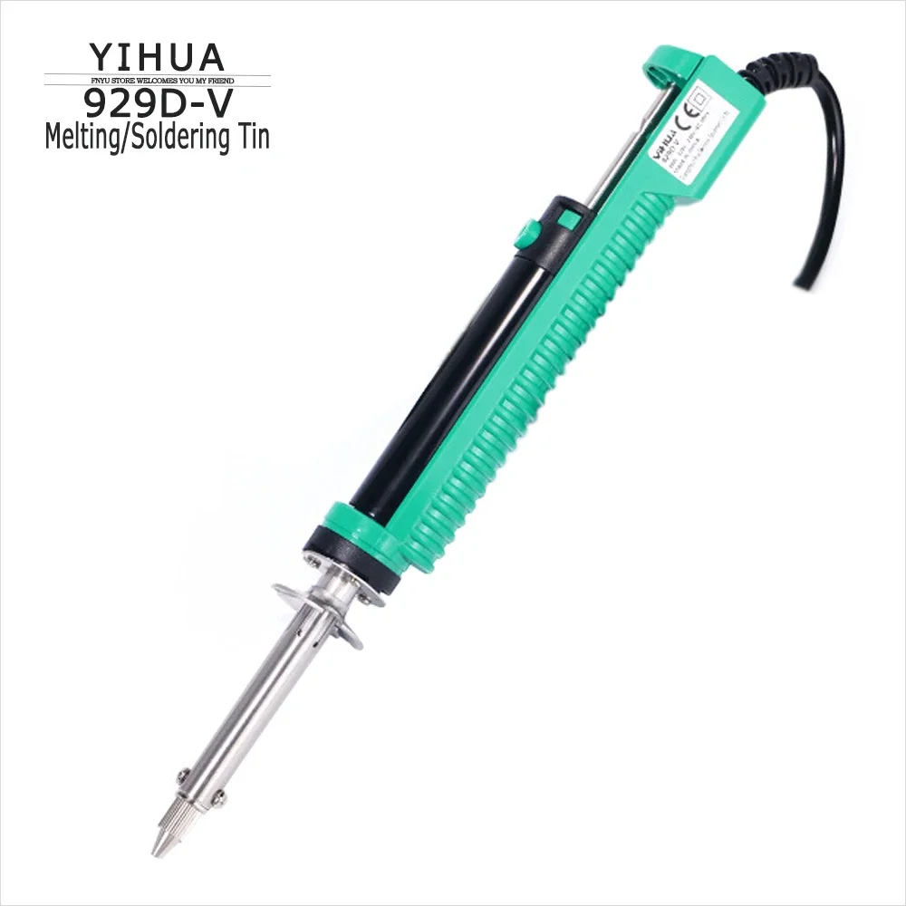 Tin Sucker YIHUA 929D V 30W elettrico stagno assorbimento saldatore saldatura ventosa dissaldante pompa strumento di riparazione con 1 ugello di