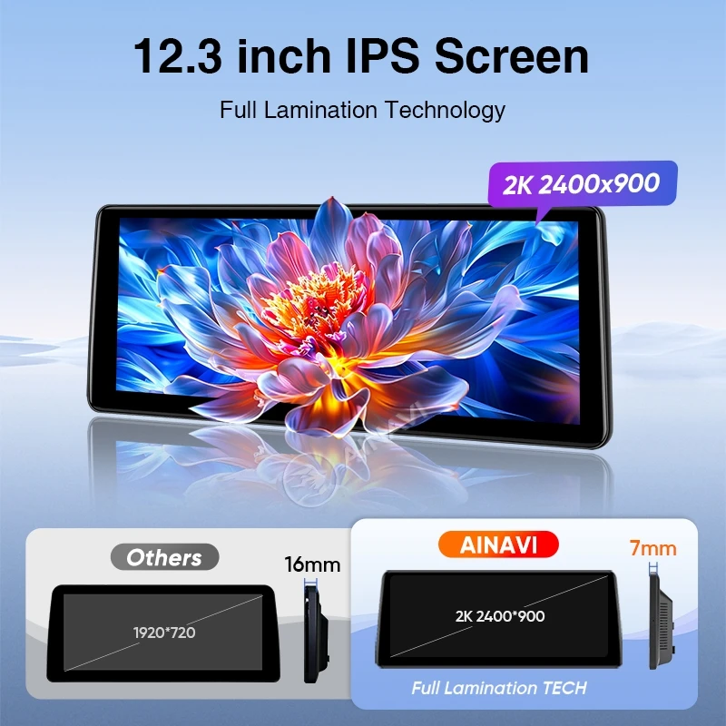 Radio para coche AINAVI para BMW Serie 3 F30 Android Auto F31 F34 F35 Carplay inalámbrico Serie 4 F32 F33 F36 Multimedia para coche F20 F21 F22 F23 Serie 1 Serie 2 Pantalla táctil IPS ultraancha Full HD 2400*900 6