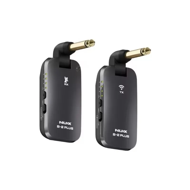 NUX B-2 Plus Transmisor inalámbrico Transmisor de guitarra inalámbrico Micrófono de 2,4 GHz Línea de visión de 60 pies
