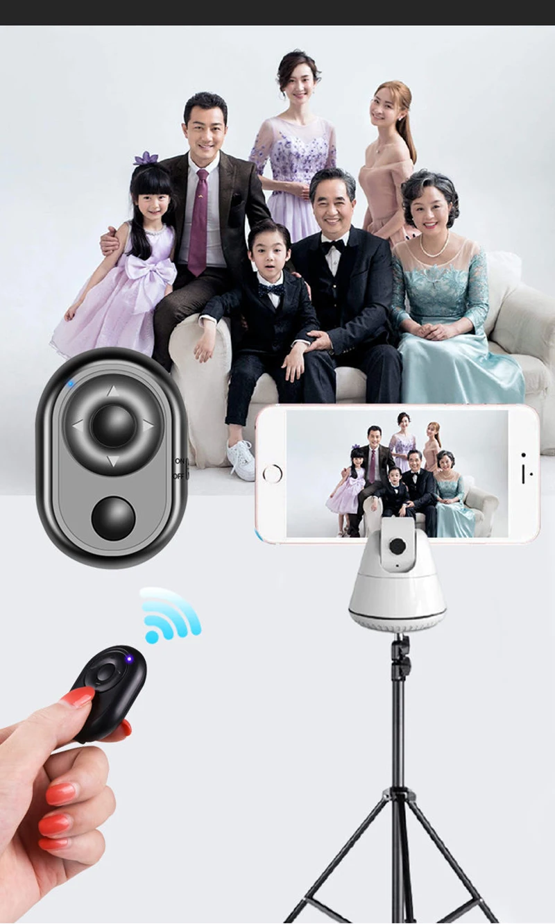 Estabilizador de Cardán para Cámara, Soporte de Disparo Inteligente, Seguimiento Facial Automático, Trípode de Palo Selfie, Rotación 360 para Grabación de Vídeo en Directo, Vlog
