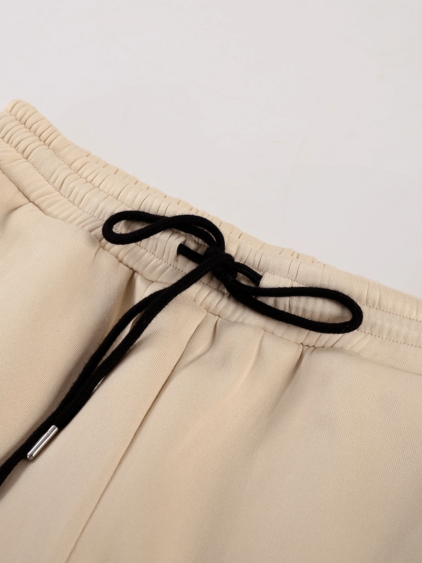 طقم هوديي مطبوع عليه مدينة لوس أنجلوس للرجال مع جيوب كاجوال للركض ملابس الشارع مكونة من قطعتين أبيض وكتلة ألوان رقبة مستديرة #4