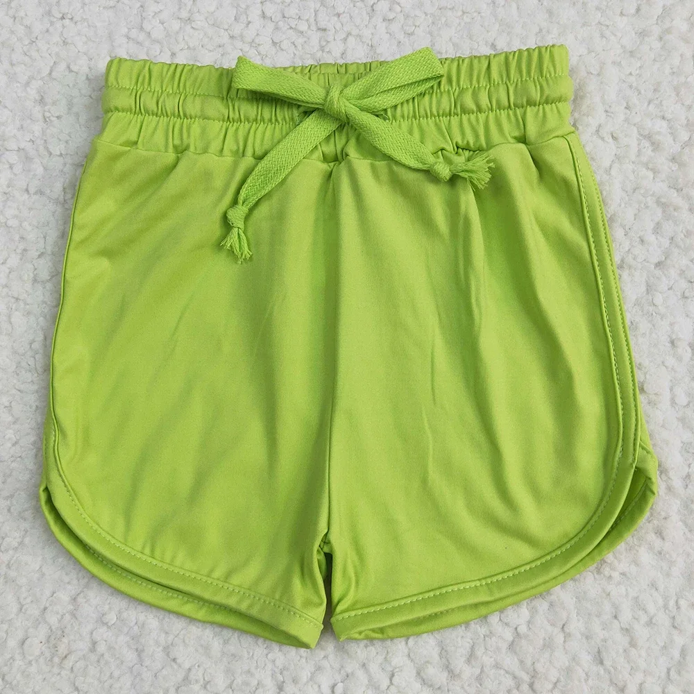 

High Quality Light Green Summer Baby Girl Short Ready to Ship Colorful Baby Girls Shorts