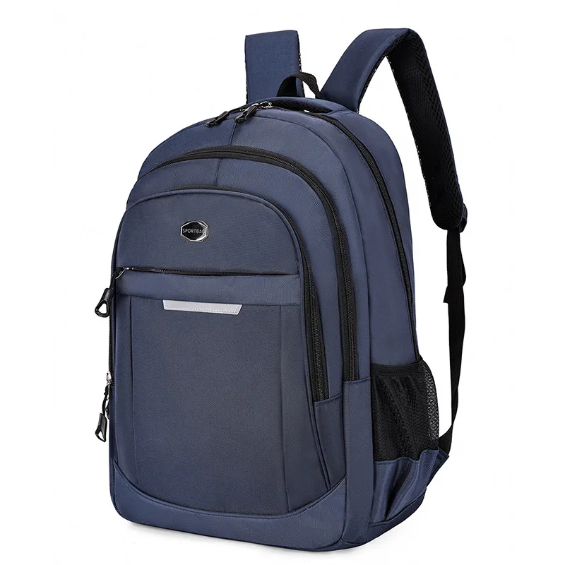 

Рюкзак-сумки мужские унисекс Оксфорд простые вертикальные секции дышащая школьная сумка большой вместимости с сеткой