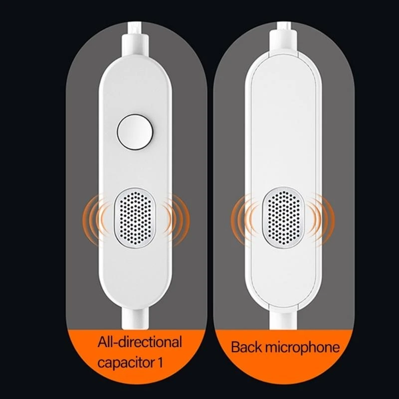 Серебряные наборы 3,5 мм звуковой шнур со встроенным чипом ЦАП и двумя микрофонами .h05a