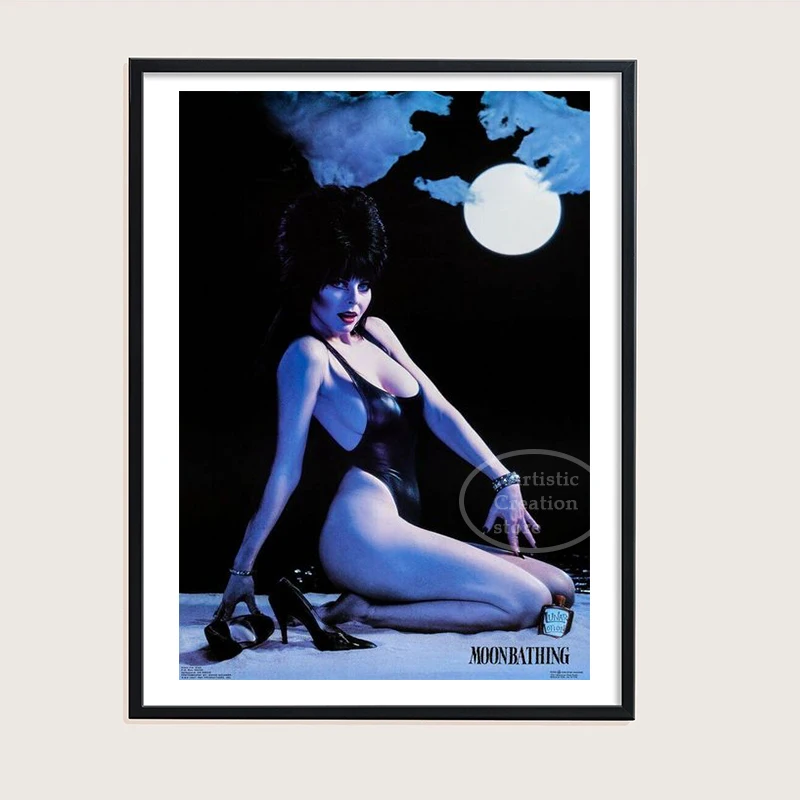 E Mistress of The Dark Movie Posters Classic Canvas Painting and Print Pictures for Modern Bedroom Club Bar Wall Room Decoration