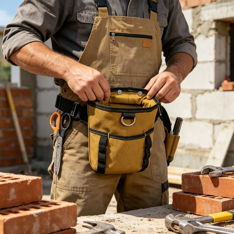 Sturdy Waist Mounted Storage Bag With Adjustable Belt Adjustable Tool Waist Pack Perfect For Keeping Hammer Pliers And D2RD