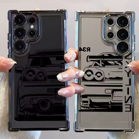 Case for Samsung Galaxy S25 Plus S24 S20 FE S22 Ultra s24ultra s24fe S23 S21FE S25 Ultra Soft Cover JDM Dream Car