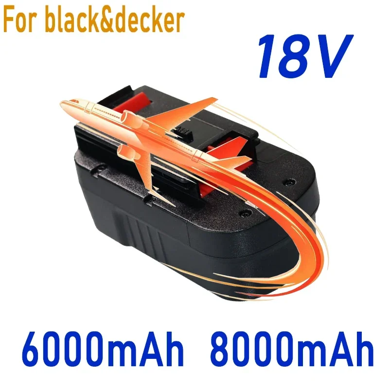 📦For Black&Decker 18V 6000mAh/8000Ah A18 A1718 A18NH HPB18 HPB18-OPE FS1800CS FS1800D FS1800D-2 FS1800ID Battery💖