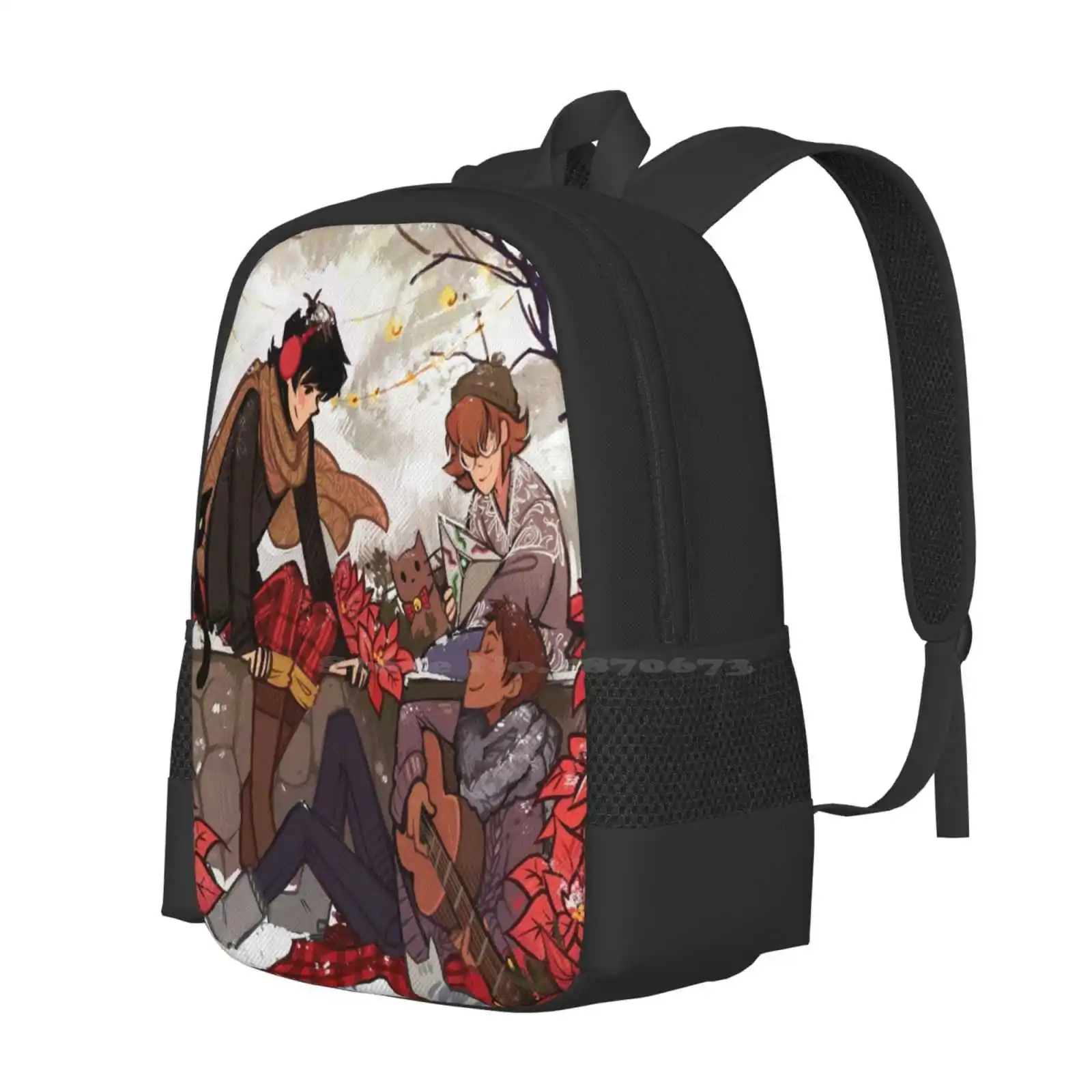 Bolsas escolares de viaje para ordenador portátil con diseño de canciones de invierno, lanza, Keith, Pidge, Voltron, Elentori