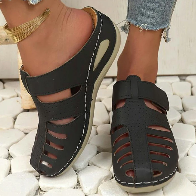 Summer Women Sandals Shoes Platform Walking Shoes Slip On Sandals Ladies Wedge Sandals For Women Soft Female Slipper Footwear