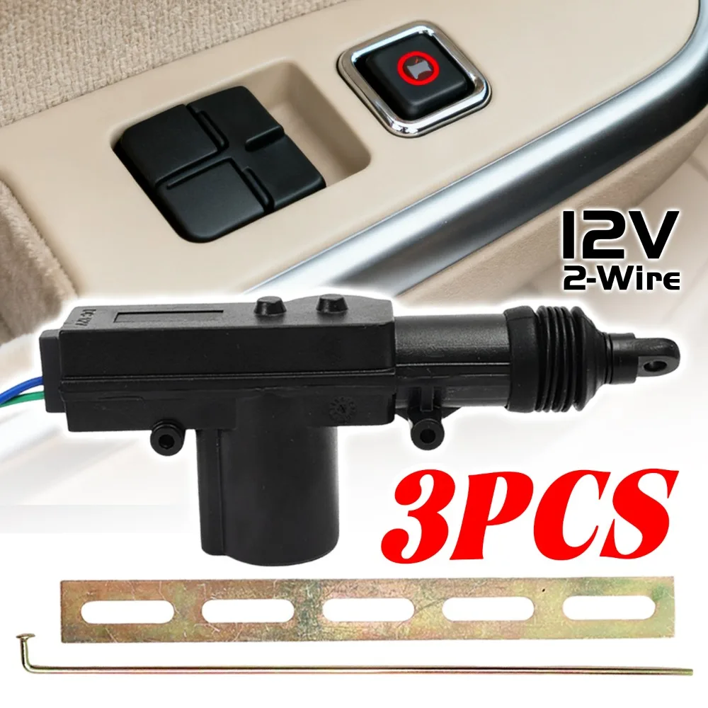 

Привод дверного замка автомобиля, 12 В, универсальная автоматическая система двигателя центрального замка, 2-проводной мощный комплект с одним пистолетом для автомобиля, внедорожника, грузовика, фургона