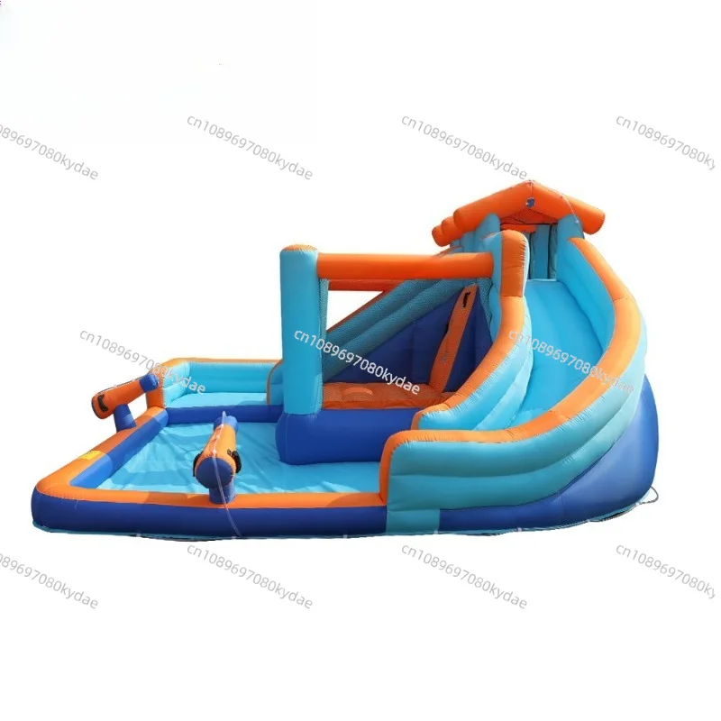 New Large Inflatable Slide Children's Inflatable Jumping Bed Outdoor Large Inflatable Water Jet Slide Equipment