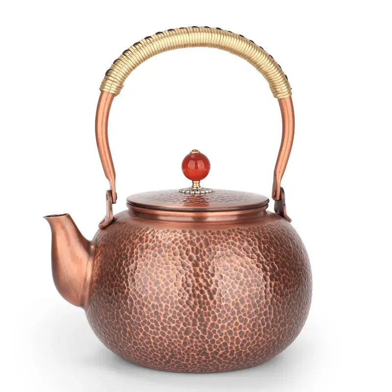 

Pure hand-hammered copper teapot antique thickened non-coated kettle teapot outdoor tea stove boiling tea high-grade teapot