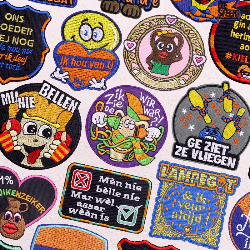 

Netherland Carnaval Lampegat Emblem Embroidered Patches Kielegat Emblem Patch Iron On Patches For Clothing DIY Festival Decor