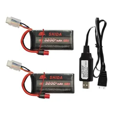 Upgraded 3S 11.1v 3200mAh Lipo Battery/USB charger For MJX Hyper Go 14303 14301 14302 14209 14210 RC cars RC Trucks